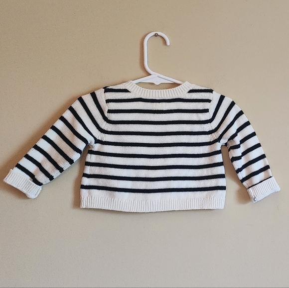 Baby Gap Love stripe button cardigan. Size 6-12 Months NWT - Picture 3 of 4